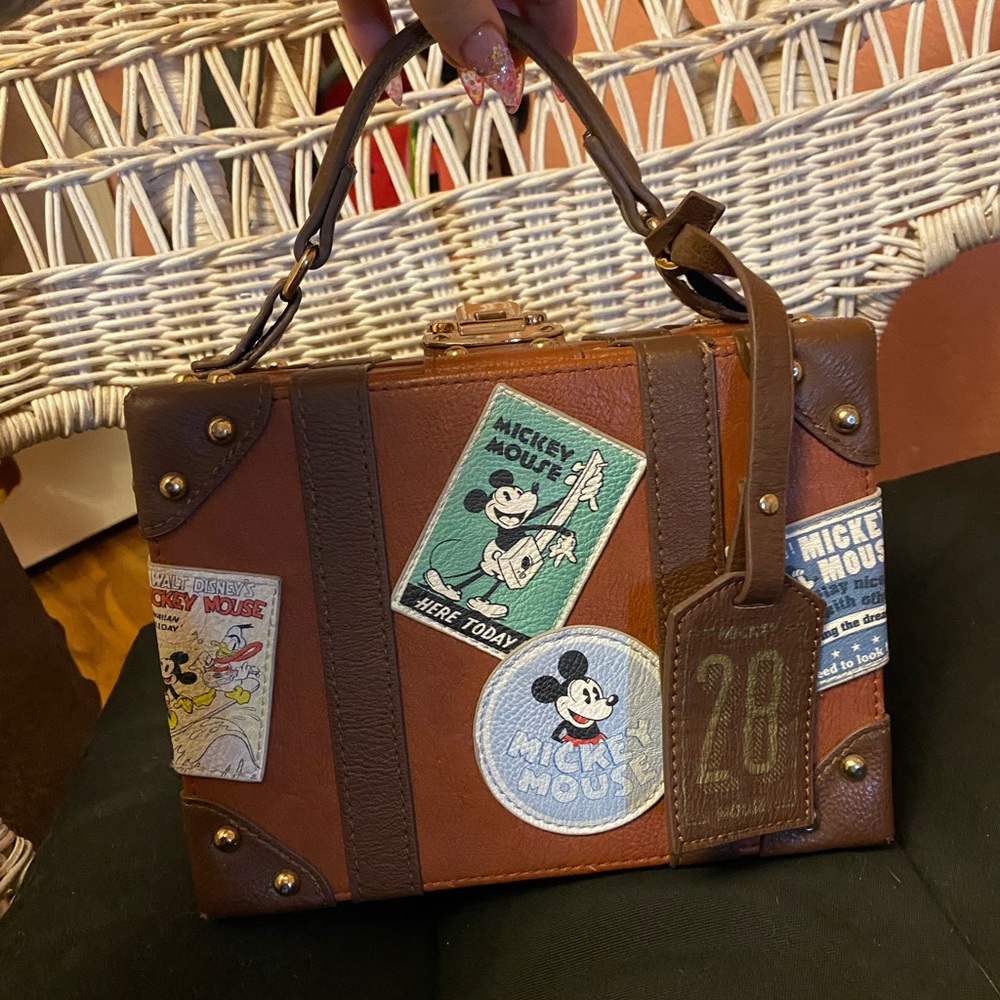 RARE Loungefly (BL Exclusive) Mickey Train Case.